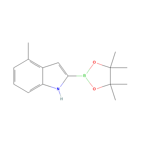 1072811-23-4 4-methyl-2-(4,4,5,5-tetramethyl-1,3,2-dioxaborolan-2-yl)-1H-indole chemical structure