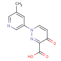 1314396-66-1 1-(5-methylpyridin-3-yl)-4-oxopyridazine-3-carboxylic acid chemical structure