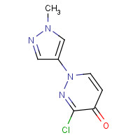 1314395-85-1 3-chloro-1-(1-methylpyrazol-4-yl)pyridazin-4-one chemical structure
