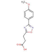 94192-18-4 3-[3-(4-methoxyphenyl)-1,2,4-oxadiazol-5-yl]propanoic acid chemical structure