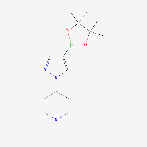 1323919-64-7 1-methyl-4-[4-(4,4,5,5-tetramethyl-1,3,2-dioxaborolan-2-yl)pyrazol-1-yl]piperidine chemical structure