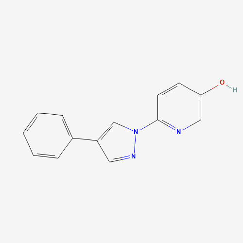 1393125-93-3 6-(4-phenylpyrazol-1-yl)pyridin-3-ol chemical structure