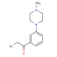 1310711-58-0 2-bromo-1-[3-(4-methylpiperazin-1-yl)phenyl]ethanone chemical structure