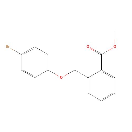 79669-48-0 methyl 2-[(4-bromophenoxy)methyl]benzoate chemical structure