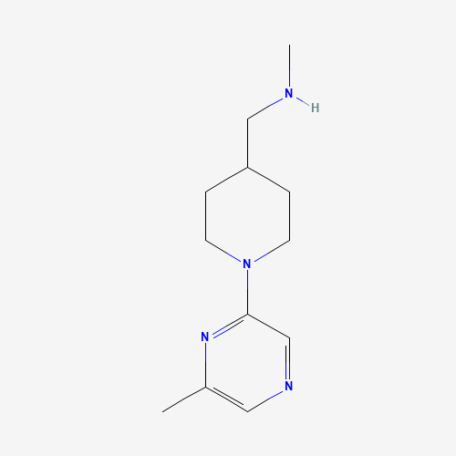 887922-91-0 N-methyl-1-[1-(6-methylpyrazin-2-yl)piperidin-4-yl]methanamine chemical structure
