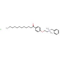 19486-61-4 benzyl-[2-(4-dodecanoylphenoxy)ethyl]-dimethylazanium;chloride chemical structure