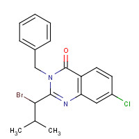 587881-24-1 3-benzyl-2-(1-bromo-2-methylpropyl)-7-chloroquinazolin-4-one chemical structure
