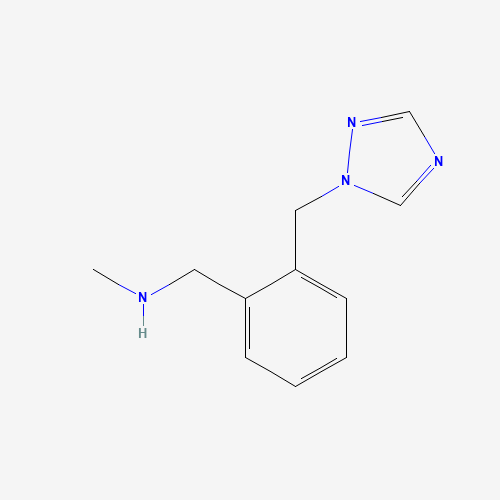 906352-64-5 N-methyl-1-[2-(1,2,4-triazol-1-ylmethyl)phenyl]methanamine chemical structure