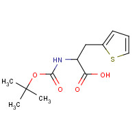 78512-39-7 2-[(2-methylpropan-2-yl)oxycarbonylamino]-3-thiophen-2-ylpropanoic acid chemical structure