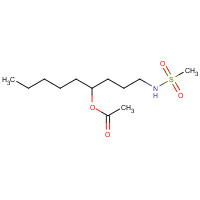 63857-26-1 1-(methanesulfonamido)nonan-4-yl acetate chemical structure
