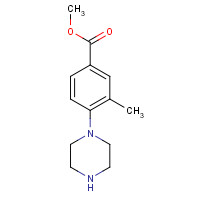 201810-02-8 methyl 3-methyl-4-piperazin-1-ylbenzoate chemical structure