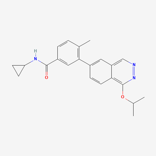 909188-16-5 N-cyclopropyl-4-methyl-3-(1-propan-2-yloxyphthalazin-6-yl)benzamide chemical structure