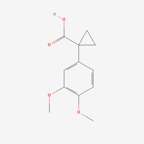 862821-16-7 1-(3,4-dimethoxyphenyl)cyclopropane-1-carboxylic acid chemical structure