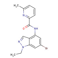 1199243-87-2 N-(6-bromo-1-ethylindazol-4-yl)-6-methylpyridine-2-carboxamide chemical structure