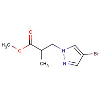 1005615-47-3 methyl 3-(4-bromopyrazol-1-yl)-2-methylpropanoate chemical structure