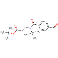 1393125-45-5 tert-butyl 3-[tert-butyl-(4-formylbenzoyl)amino]propanoate chemical structure