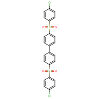 22287-56-5 1-(4-chlorophenyl)sulfonyl-4-[4-(4-chlorophenyl)sulfonylphenyl]benzene chemical structure