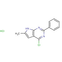 443118-76-1 4-chloro-6-methyl-2-phenyl-7H-pyrrolo[2,3-d]pyrimidine;hydrochloride chemical structure