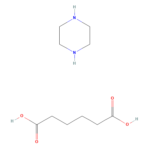 142-88-1 hexanedioic acid;piperazine chemical structure