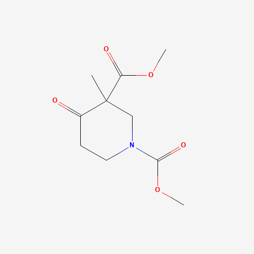 31633-71-3 dimethyl 3-methyl-4-oxopiperidine-1,3-dicarboxylate chemical structure