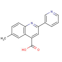 5110-02-1 6-methyl-2-pyridin-3-ylquinoline-4-carboxylic acid chemical structure