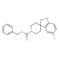 209348-85-6 benzyl 5-fluorospiro[1,2-dihydroindole-3,4'-piperidine]-1'-carboxylate chemical structure
