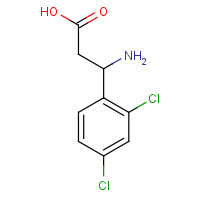 152606-17-2 3-amino-3-(2,4-dichlorophenyl)propanoic acid chemical structure