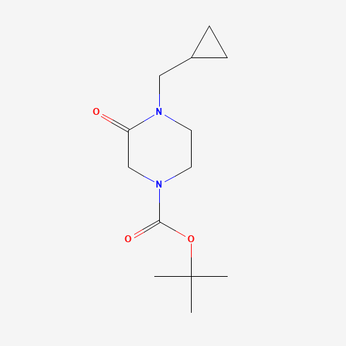 1042904-03-9 tert-butyl 4-(cyclopropylmethyl)-3-oxopiperazine-1-carboxylate chemical structure