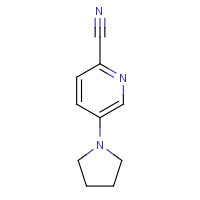 160017-09-4 5-pyrrolidin-1-ylpyridine-2-carbonitrile chemical structure