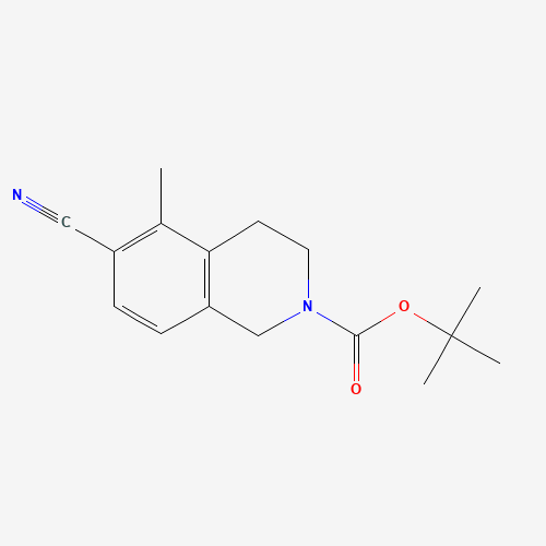 1165923-92-1 tert-butyl 6-cyano-5-methyl-3,4-dihydro-1H-isoquinoline-2-carboxylate chemical structure