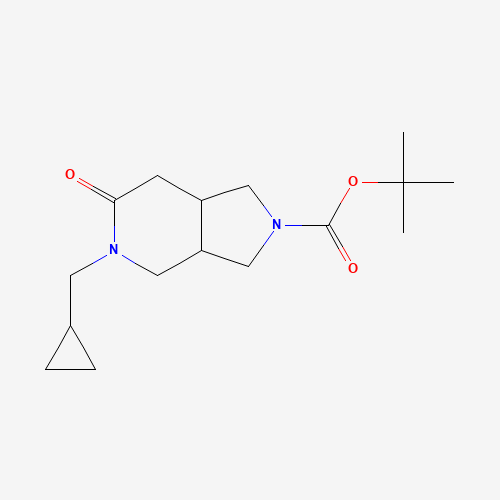 1360364-12-0 tert-butyl 5-(cyclopropylmethyl)-6-oxo-1,3,3a,4,7,7a-hexahydropyrrolo[3,4-c]pyridine-2-carboxylate chemical structure