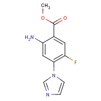 1141669-51-3 methyl 2-amino-5-fluoro-4-imidazol-1-ylbenzoate chemical structure