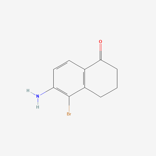 884541-34-8 6-amino-5-bromo-3,4-dihydro-2H-naphthalen-1-one chemical structure