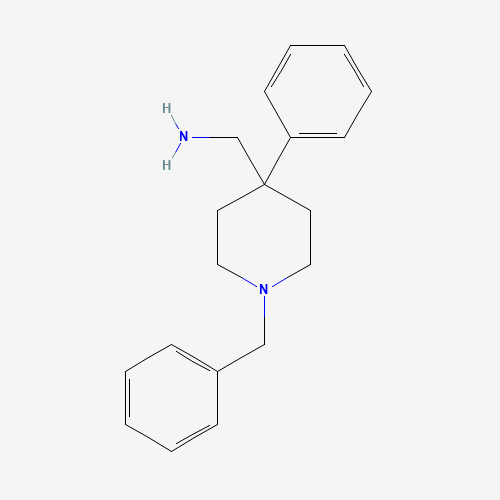 84176-77-2 (1-benzyl-4-phenylpiperidin-4-yl)methanamine chemical structure