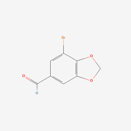 19522-96-4 7-bromo-1,3-benzodioxole-5-carbaldehyde chemical structure