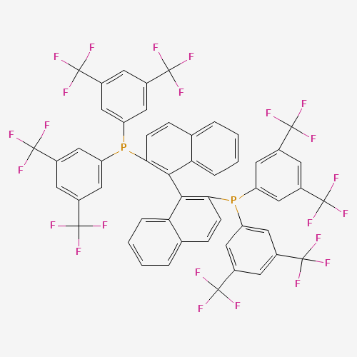 220196-32-7 [1-[2-bis[3,5-bis(trifluoromethyl)phenyl]phosphanylnaphthalen-1-yl]naphthalen-2-yl]-bis[3,5-bis(trifluoromethyl)phenyl]phosphane chemical structure