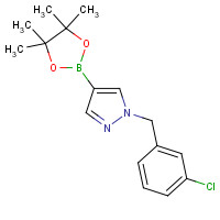 1415825-07-8 1-[(3-chlorophenyl)methyl]-4-(4,4,5,5-tetramethyl-1,3,2-dioxaborolan-2-yl)pyrazole chemical structure