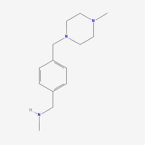 859850-93-4 N-methyl-1-[4-[(4-methylpiperazin-1-yl)methyl]phenyl]methanamine chemical structure