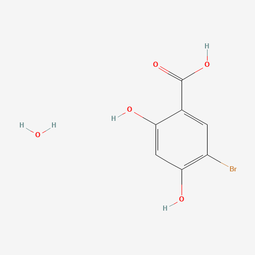 160348-98-1 5-bromo-2,4-dihydroxybenzoic acid;hydrate chemical structure