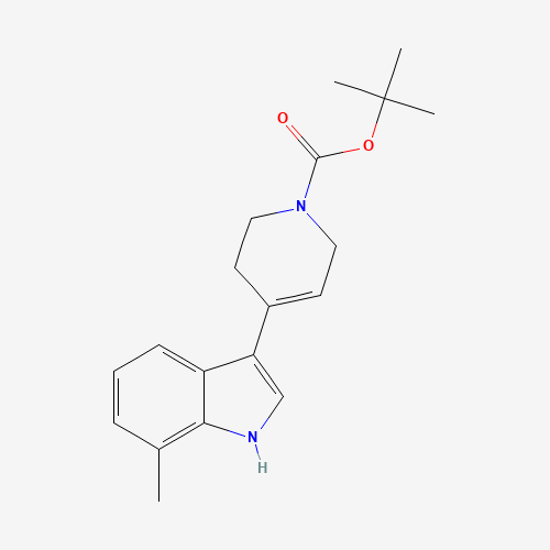 1143455-57-5 tert-butyl 4-(7-methyl-1H-indol-3-yl)-3,6-dihydro-2H-pyridine-1-carboxylate chemical structure