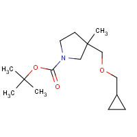1610521-41-9 tert-butyl 3-(cyclopropylmethoxymethyl)-3-methylpyrrolidine-1-carboxylate chemical structure