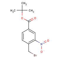 65276-90-6 tert-butyl 4-(bromomethyl)-3-nitrobenzoate chemical structure