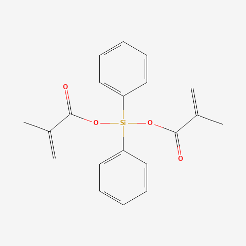 63696-07-1 [2-methylprop-2-enoyloxy(diphenyl)silyl] 2-methylprop-2-enoate chemical structure