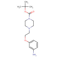 1135283-72-5 tert-butyl 4-[2-(3-aminophenoxy)ethyl]piperazine-1-carboxylate chemical structure