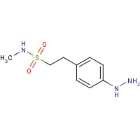 121679-30-9 2-(4-hydrazinylphenyl)-N-methylethanesulfonamide chemical structure