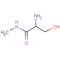 57645-10-0 2-amino-3-hydroxy-N-methylpropanamide chemical structure