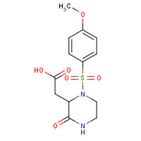 828926-01-8 2-[1-(4-methoxyphenyl)sulfonyl-3-oxopiperazin-2-yl]acetic acid chemical structure