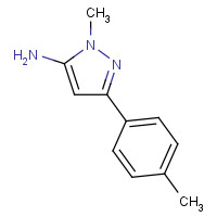 126417-86-5 2-methyl-5-(4-methylphenyl)pyrazol-3-amine chemical structure