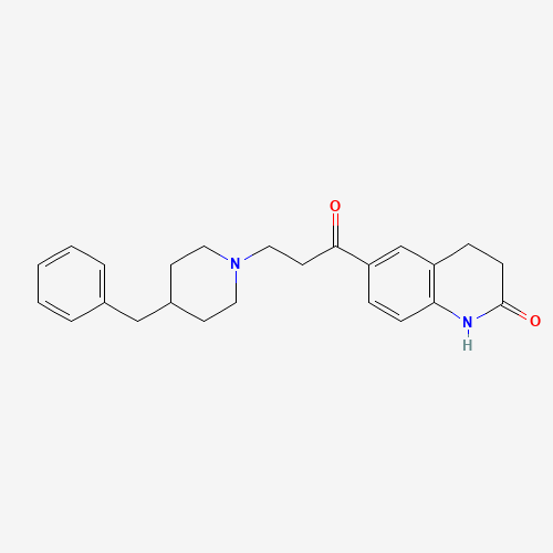 80834-71-5 6-[3-(4-benzylpiperidin-1-yl)propanoyl]-3,4-dihydro-1H-quinolin-2-one chemical structure