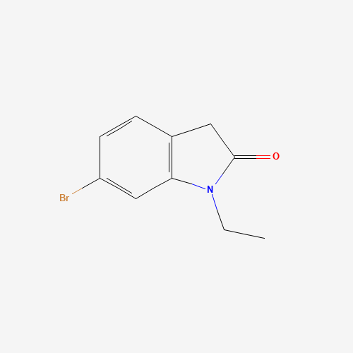 1253392-68-5 6-bromo-1-ethyl-3H-indol-2-one chemical structure